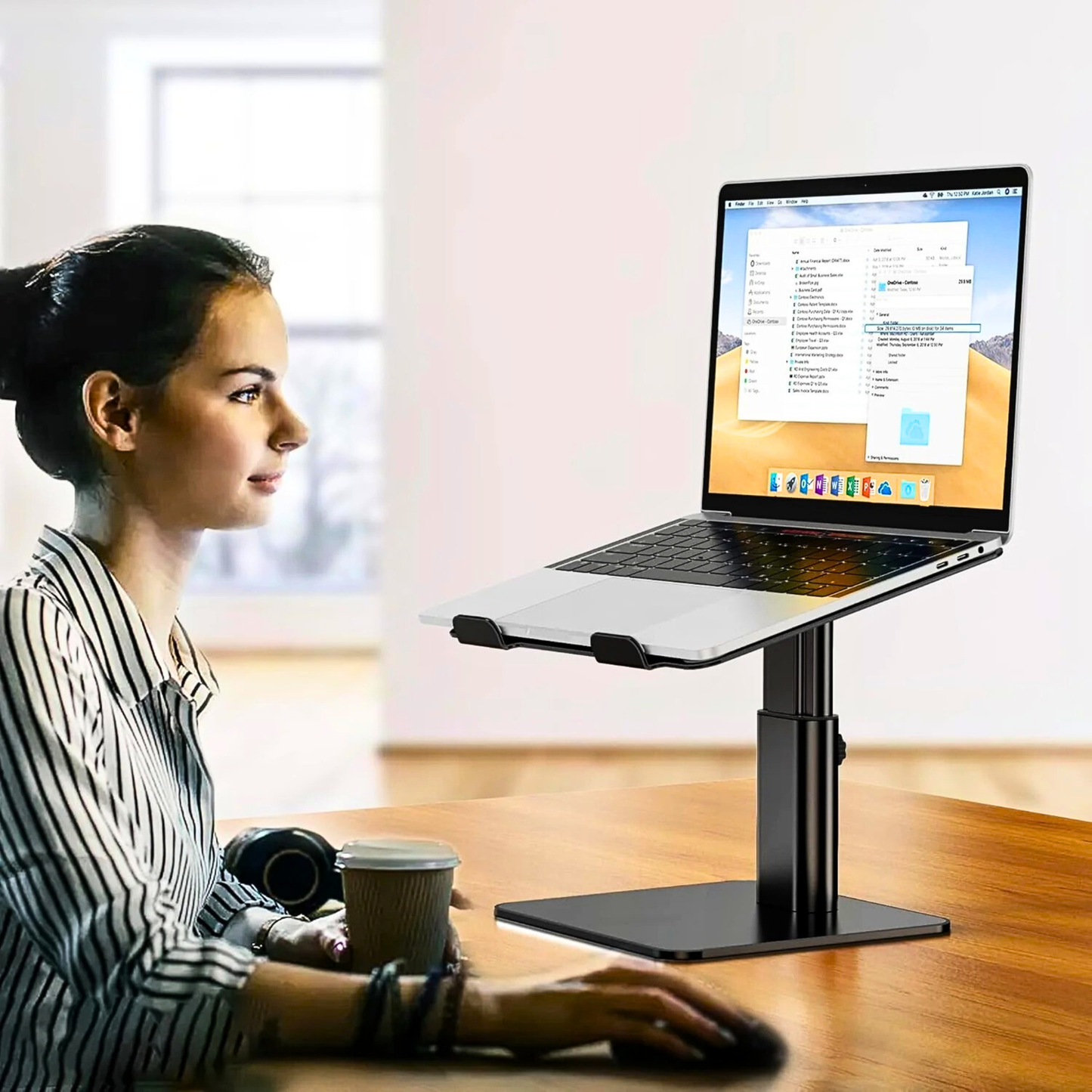 BESIGN LSX6 Adjustable Ergonomic Laptop Riser
