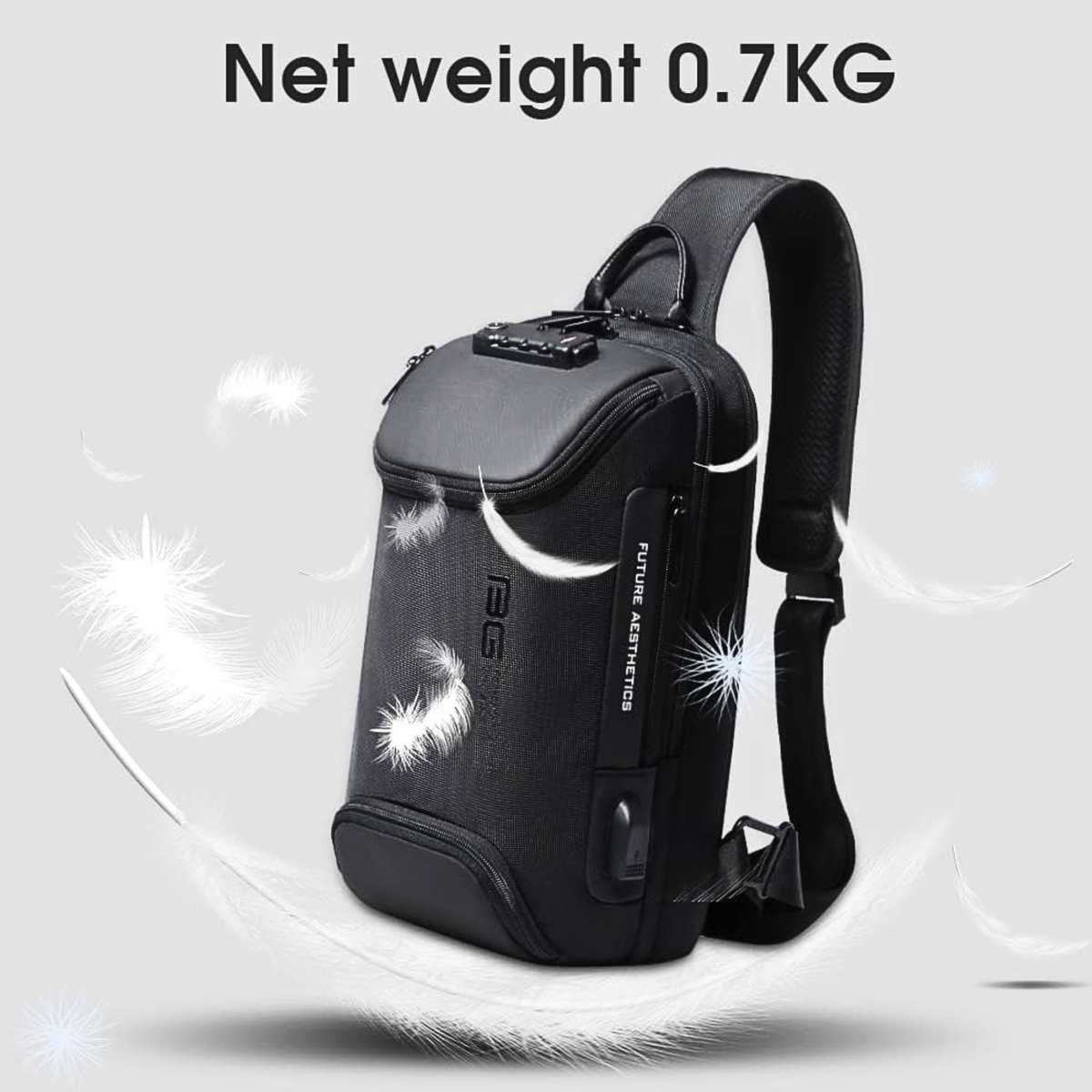 BANGE Anti-Theft Oxford Sling Backpack