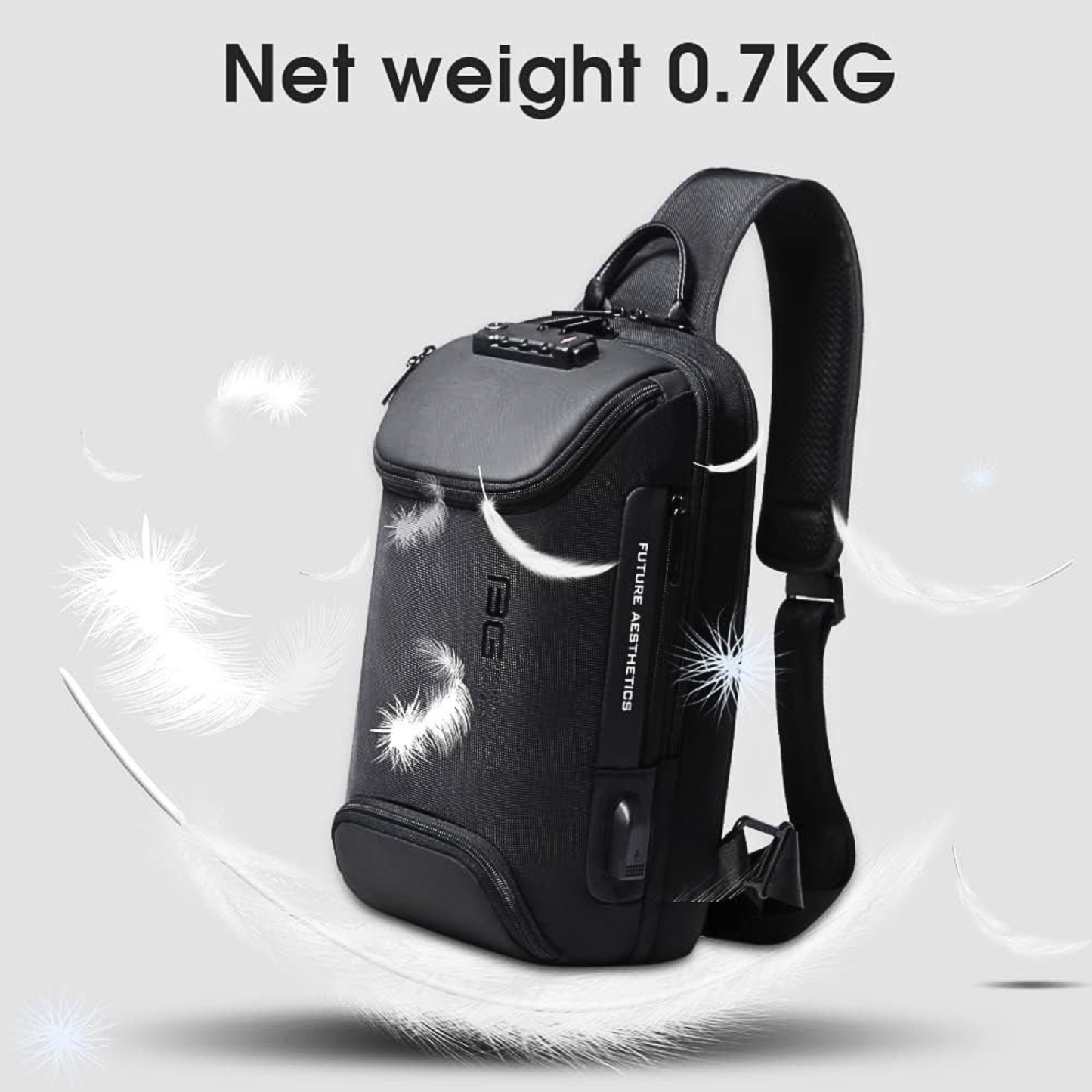 BANGE Anti-Theft Oxford Sling Backpack
