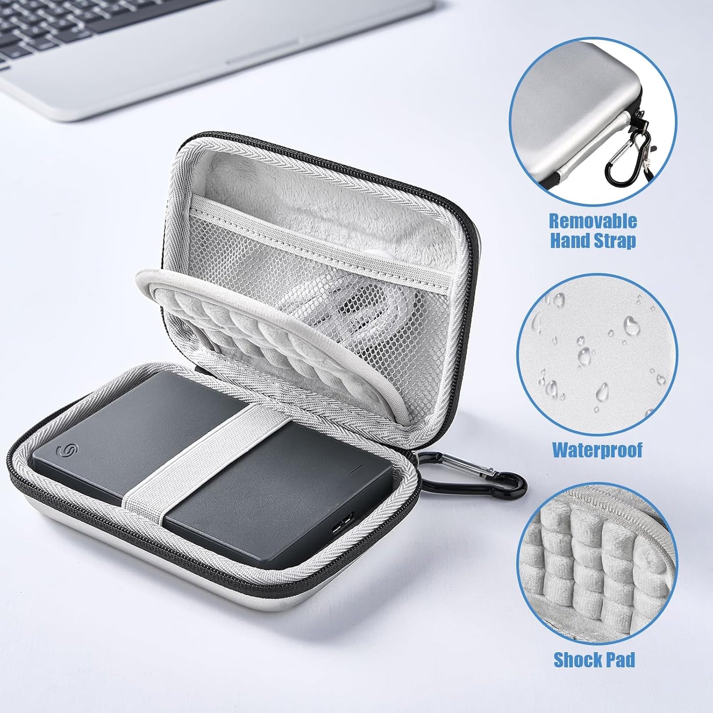 ProCase Hard Shell Case for 2.5" External Drives