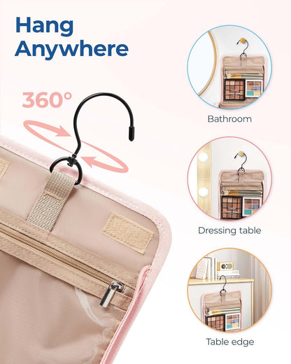 BAGSMART Hanging Travel Makeup Organizer