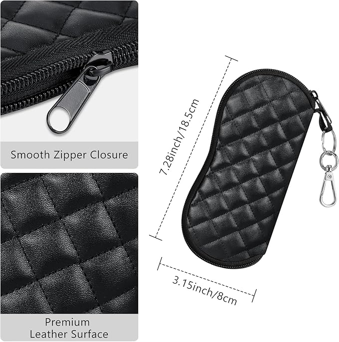Lightweight Neoprene Sunglasses Case with Carabiner Clip