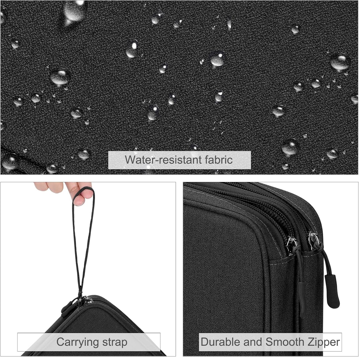 FYY Electronic Organizer with Double-Layer Storage