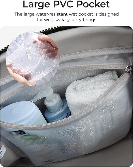 BAGSMART Water-Resistant Travel Duffel Bag