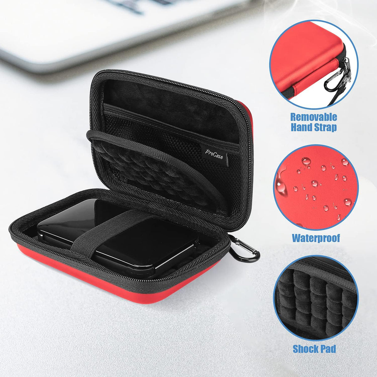 ProCase Hard Shell Case for 2.5