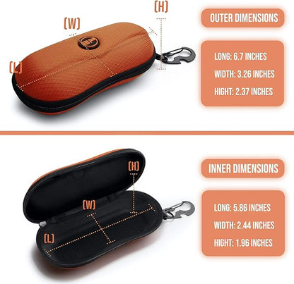 BLUPOND Semi-Hard EVA Sunglasses Case