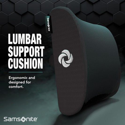 Memory Foam Lumbar Support Pillow for Office Chair, Gaming Chair, or Automotive Use, Ergonomic Back Cushion, Home Office Essentials for Sitting Comfort and Posture Relief Back Support