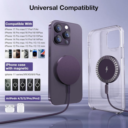 Bohuma 15W Magnetic Wireless Charger 2-Pack