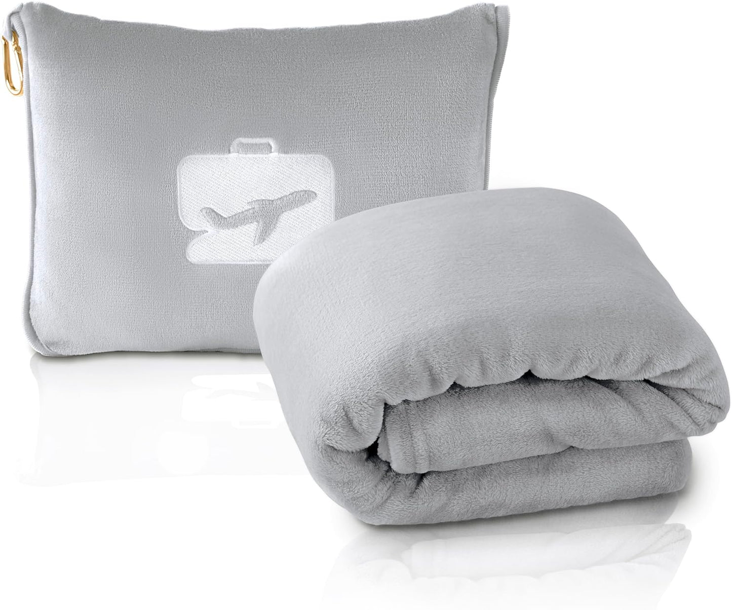Travel Blanket With Pillow Carry Case