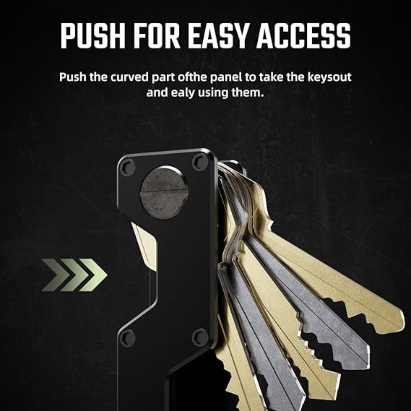 Minimalist Metal Key Organizer and Compact Holder