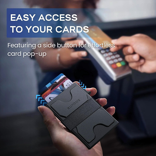 Premium Aluminum Pop-Up Card Wallet