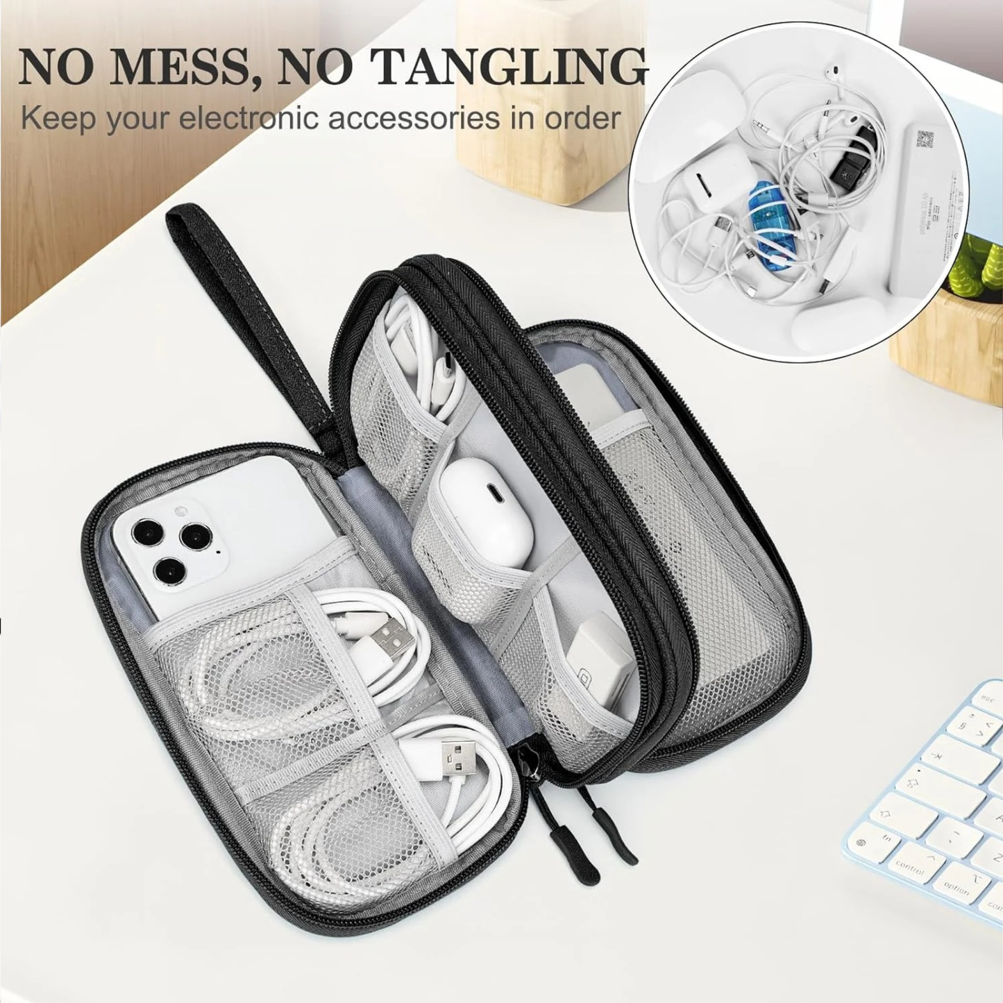 FYY Double Layer Travel Cable Organizer