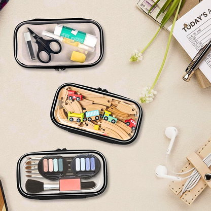 YQBRAO Clear Hard Shell Zipper Case