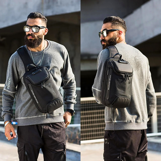 BANGE Anti-Theft Oxford Sling Backpack