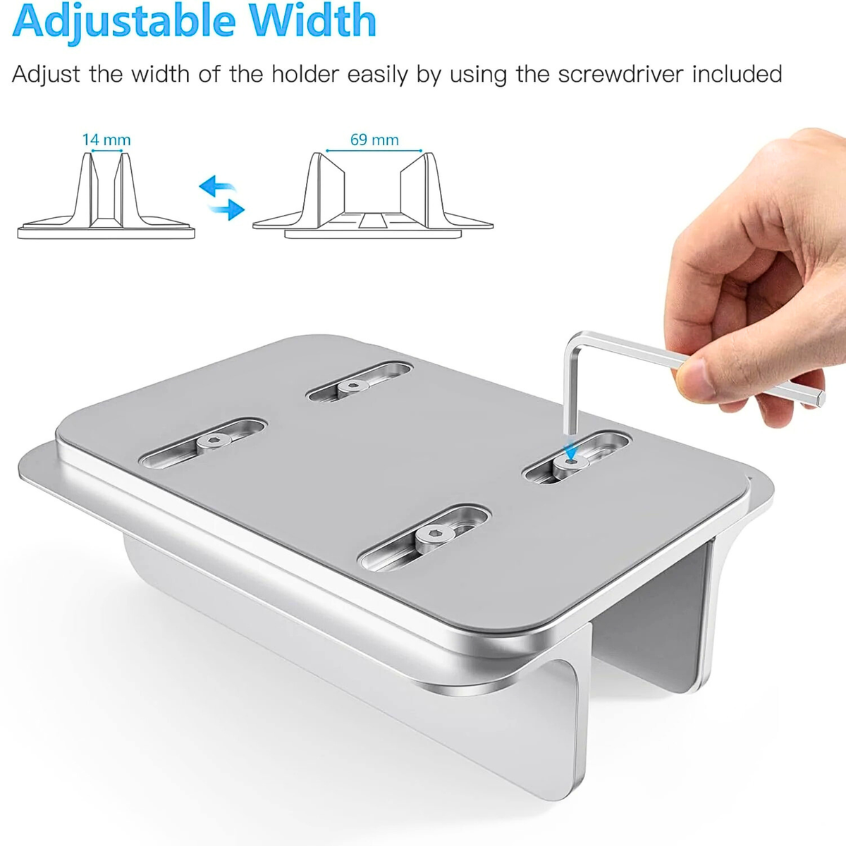 OMOTON Adjustable Vertical Laptop Stand
