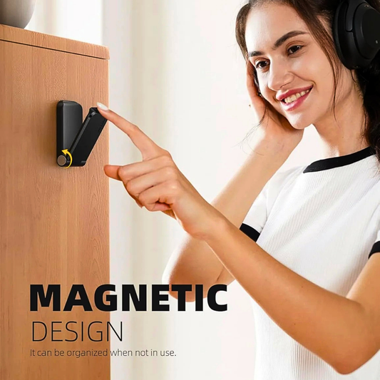 Foldable Heavy Attach Under Desk Headphone HANGER