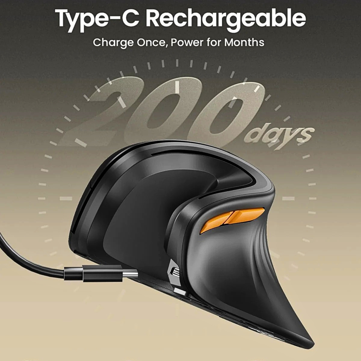 ProtoArc Wireless Ergonomic Vertical Mouse