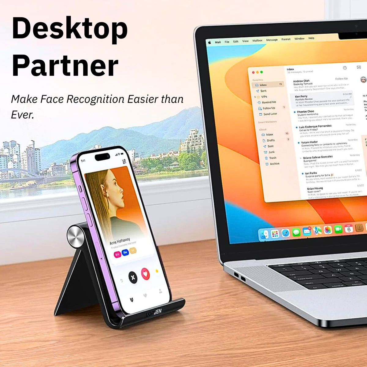 UGREEN Foldable Desk Phone Stand