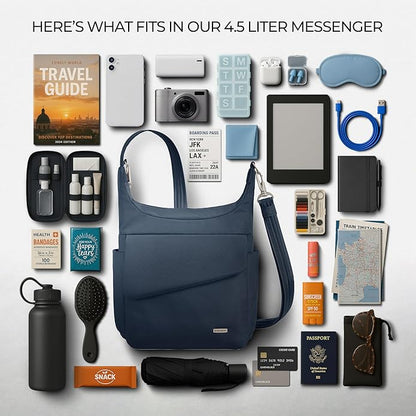Travelon Anti-Theft Locking Messenger Bag
