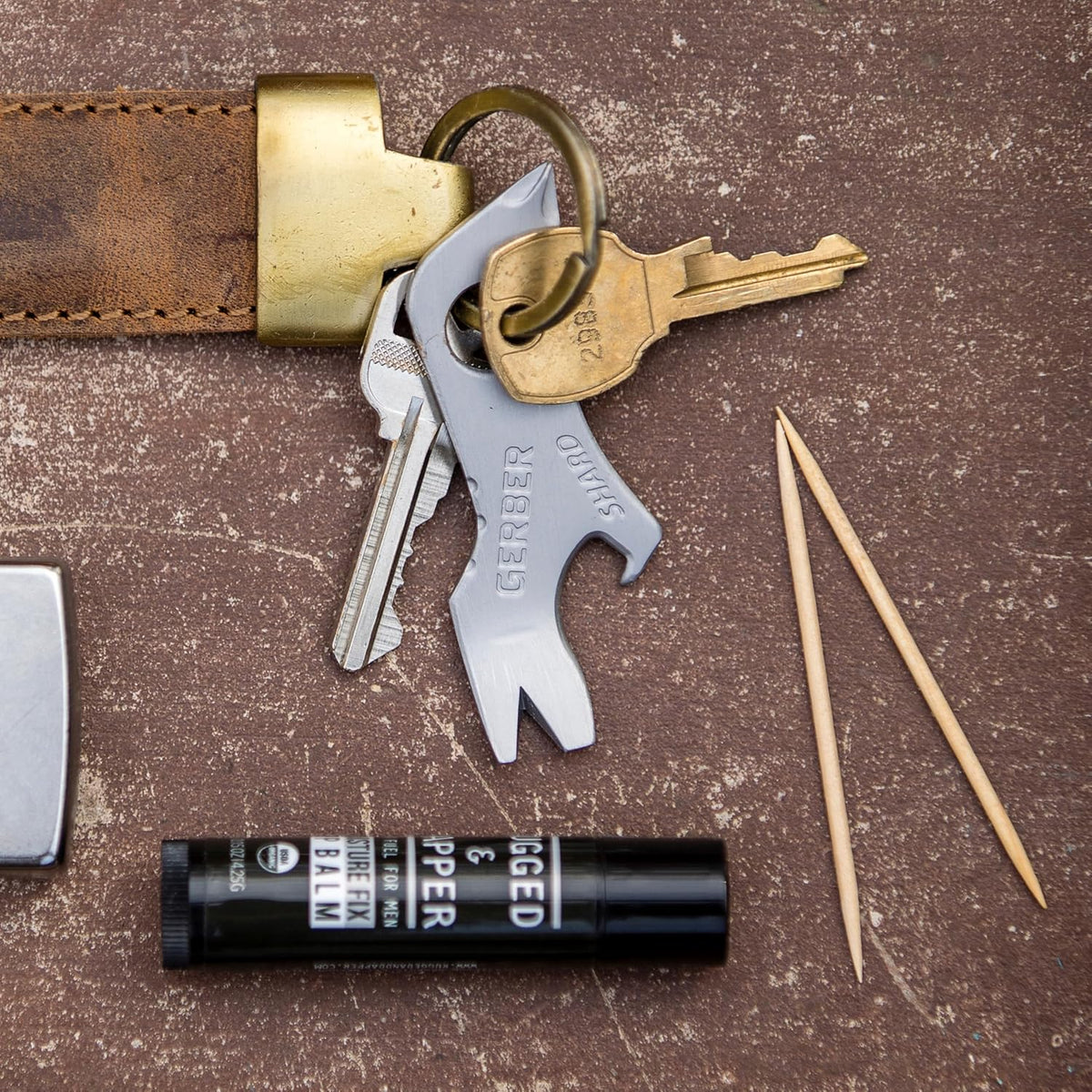 Stainless Steel 7 in 1 Keychain Multitool