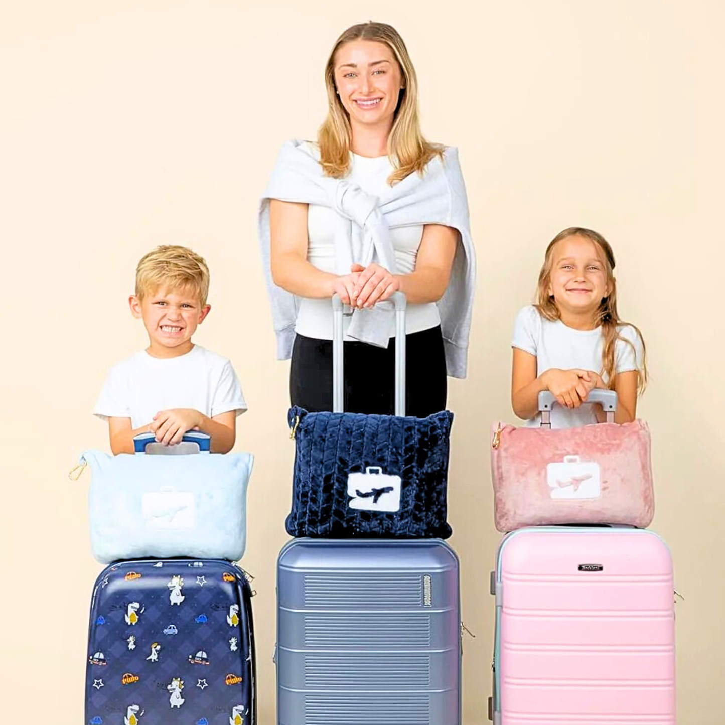Travel Blanket With Pillow Carry Case