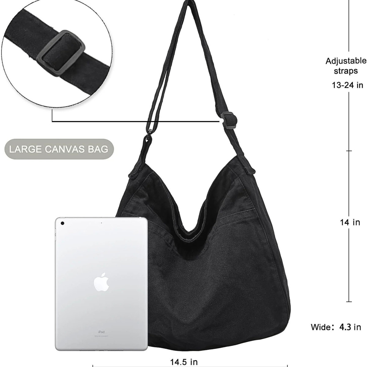 Outrider Canvas Crossbody Messenger Tote