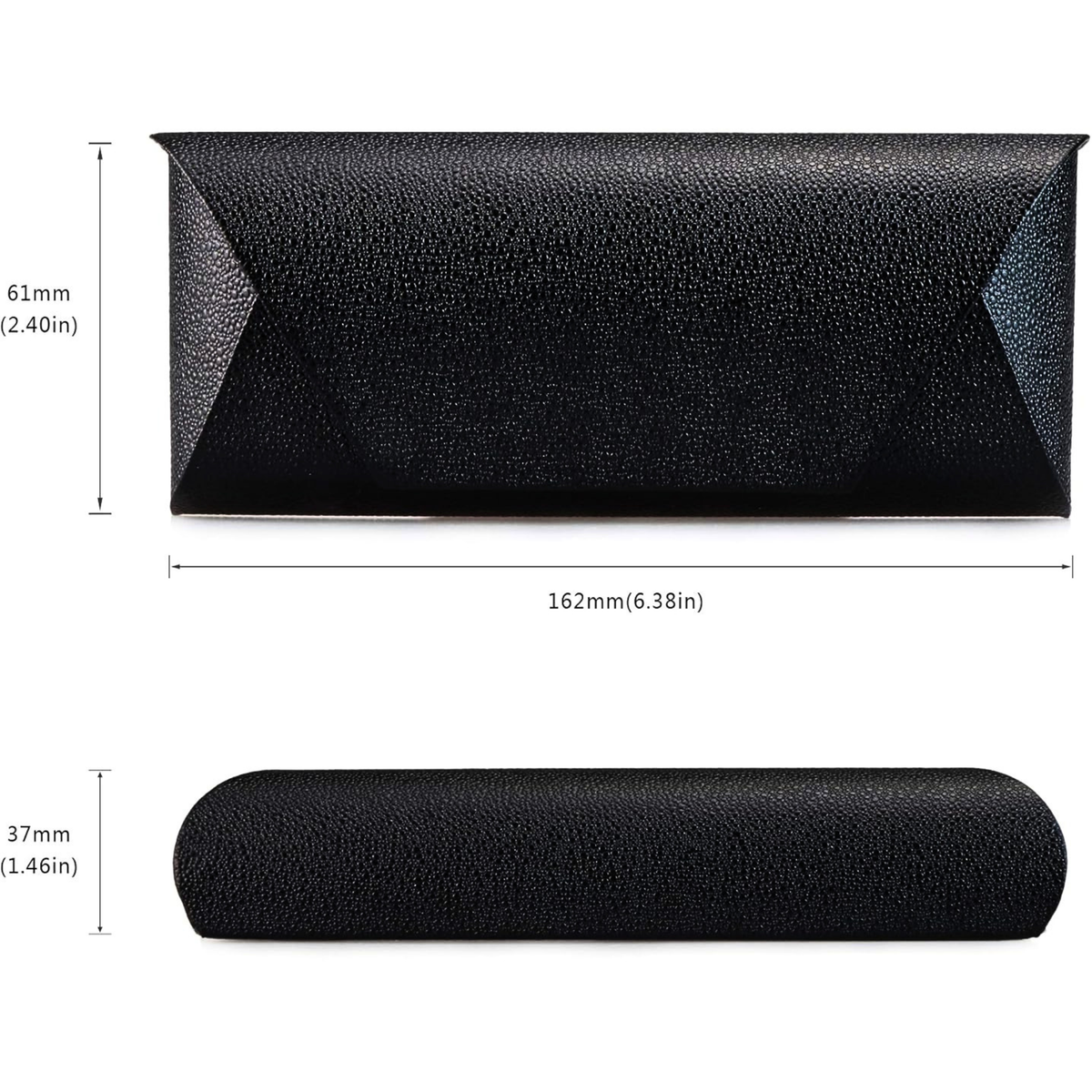 LifeArt PU Leather Hard Shell Eyeglass Case