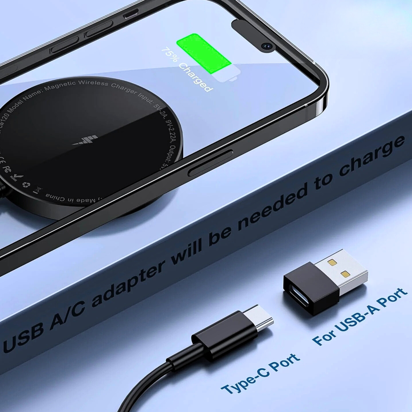 Bohuma 15W Magnetic Wireless Charger 2-Pack