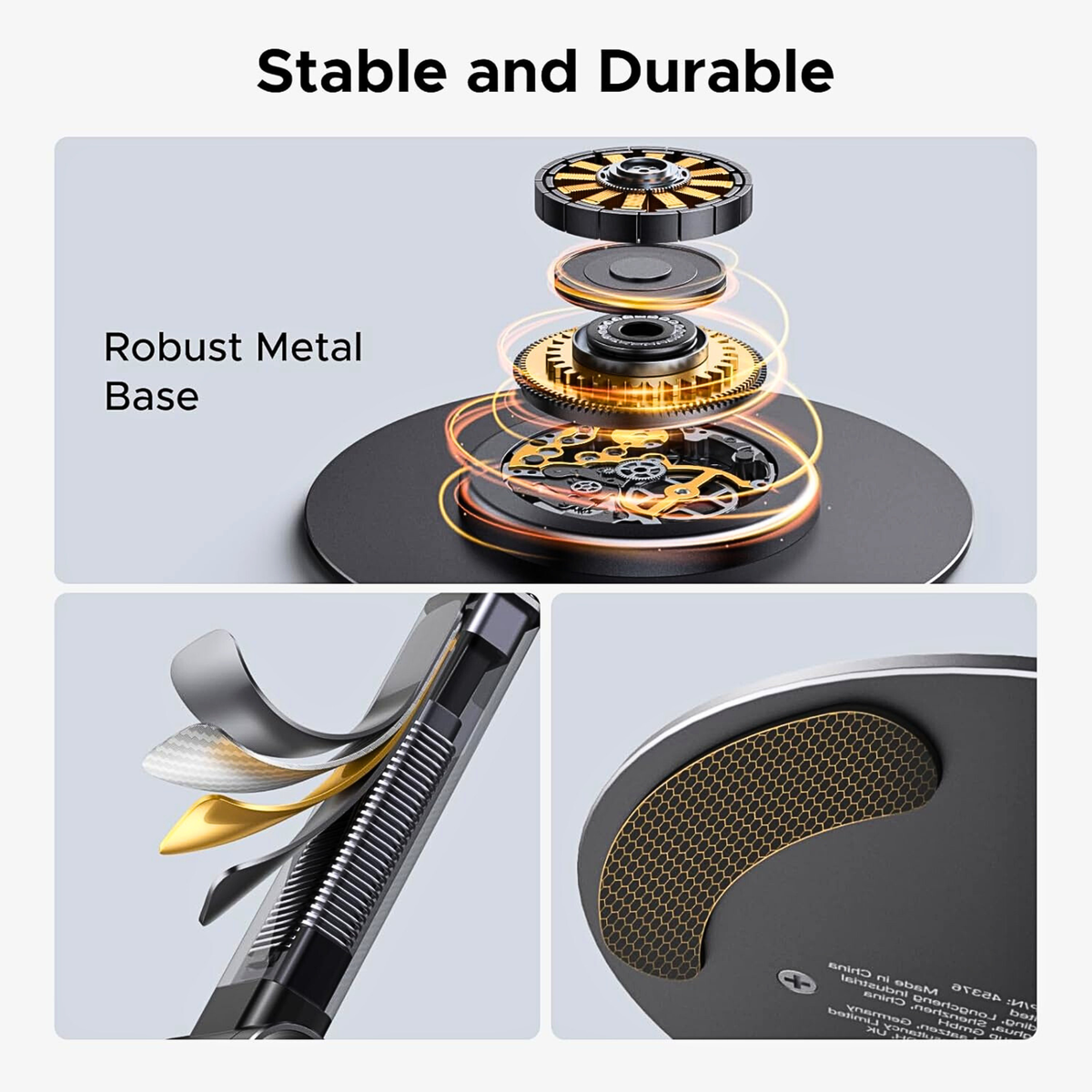 Magnetic Height-Adjustable Phone Stand With 360° Rotation