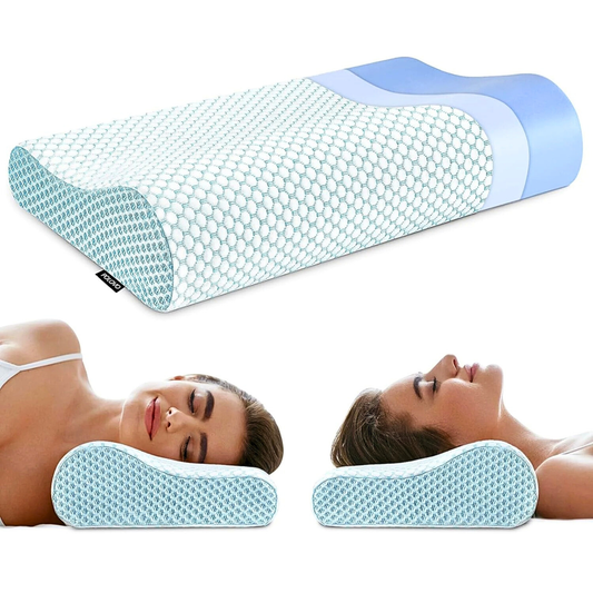 Dual Height Memory Foam Neck Pillow