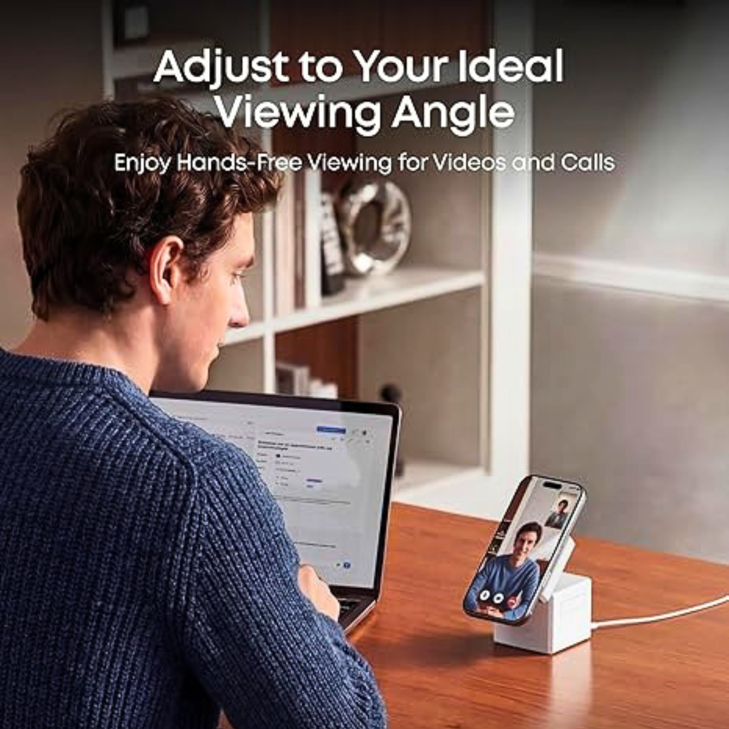 Anker 3-in-1 MagSafe Charging Cube | 15W Foldable Stand