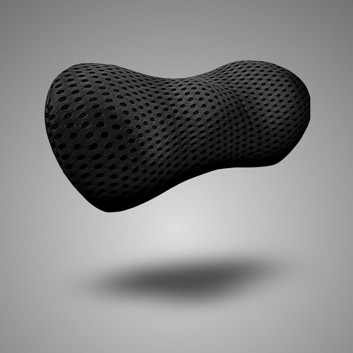 Curved Memory Foam Lumbar Pillow With Mesh Cover
