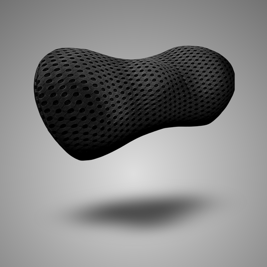 Curved Memory Foam Lumbar Pillow With Mesh Cover