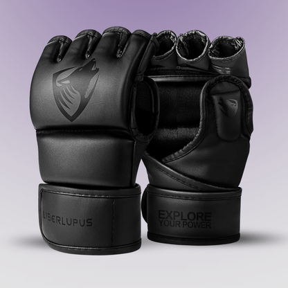 LIBERLUPUS Pro MMA Sparring Gloves | Open Palm Training Gear