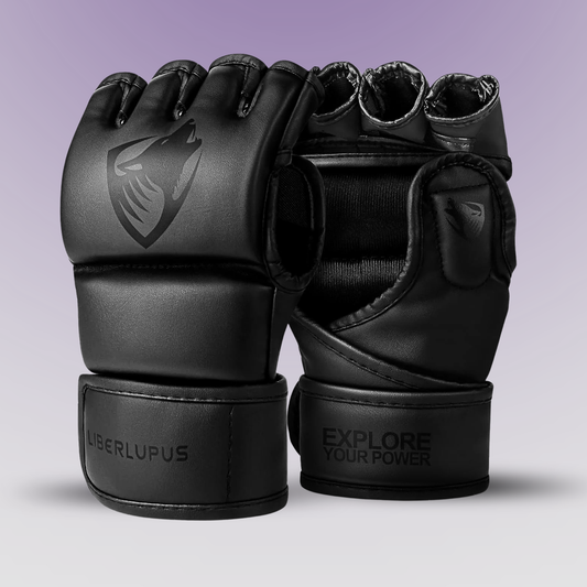 LIBERLUPUS Pro MMA Sparring Gloves | Open Palm Training Gear