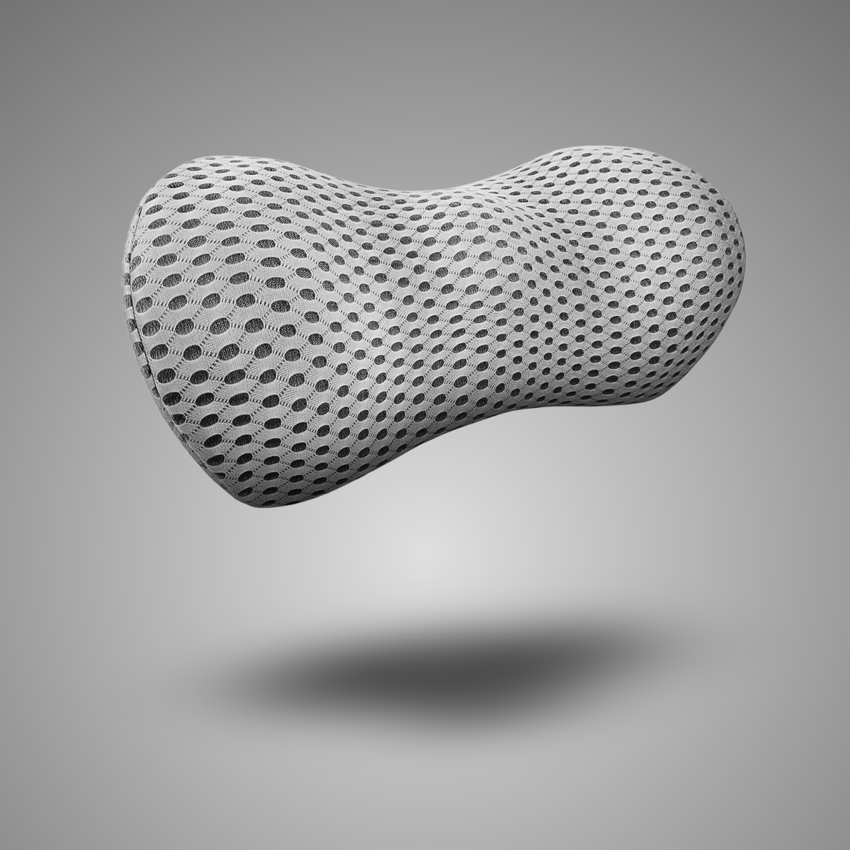 Curved Memory Foam Lumbar Pillow With Mesh Cover