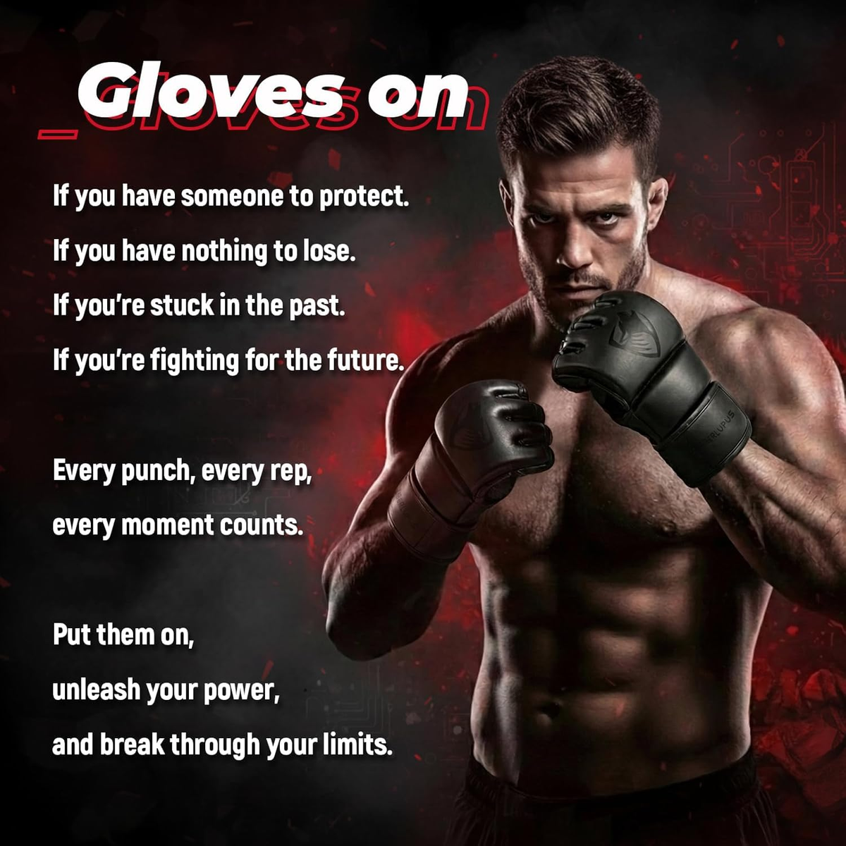 MMA Gloves Sparring for Men– Open Palm Training Gloves for Grappling, Kickboxing, Muay Thai, Youth Self-Defense, Heavy Bag Workouts – Durable Synthetic Leather with Wrist Support