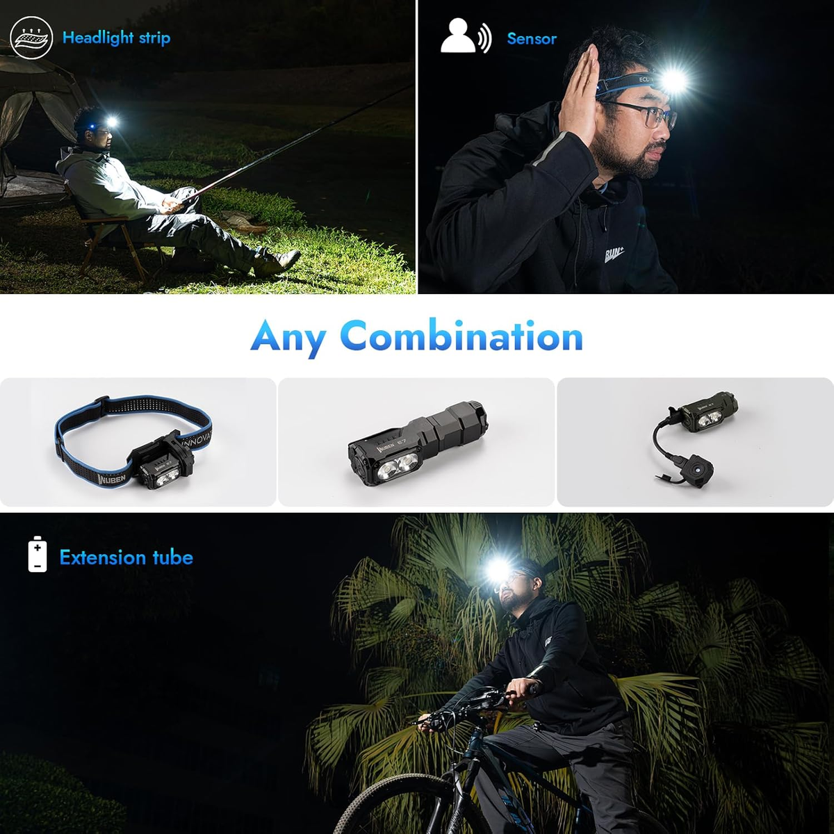 E7 1800 Lumen Rechargeable Mini Flashlights with Magnet - Super Bright 6 Modes EDC Flashlight, Typ-C Rechargeable LED; IP68 Pocket Flashlight for Headlamp Use, Rescue, Camping